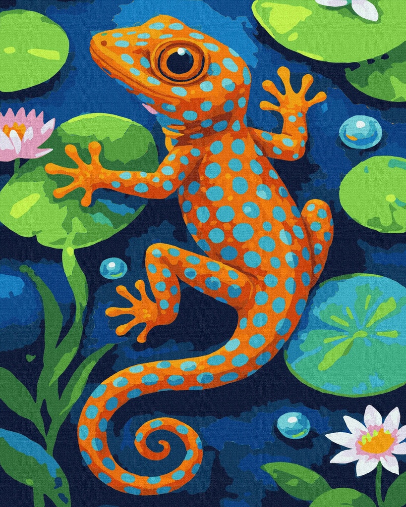 Camaleon en el Lago